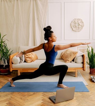 Woman doing yoga